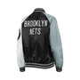 Women's Black, Gray Brooklyn Nets The Prospect Raglan Full-Snap Jacket
