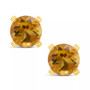 Gemstone Stud Earrings in 14K Yellow Gold