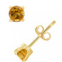 Gemstone Stud Earrings in 14K Yellow Gold