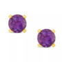 Gemstone Stud Earrings in 14K Yellow Gold
