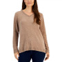 Women's V-Neck Chenille Sweater, Created for Macy's