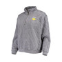 Women's Charcoal Iowa Hawkeyes Unstoppable Chic Quilted Quarter-Zip Jacket