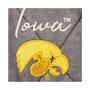 Women's Charcoal Iowa Hawkeyes Unstoppable Chic Quilted Quarter-Zip Jacket
