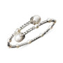 Pearl Bracelet, Sterling Silver Cultured Freshwater Pearl (4-1/2mm and 8-1/2mm) Sparkle Bead Cuff Bracelet