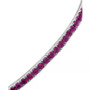 Lab-Created Ruby Flex Wrap Bracelet (5-1/3 ct. t.w.) in Sterling Silver (Also in Lab-Created Sapphire)