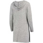 Women's Heathered Gray Purdue Boilermakers Cuddle Soft Duster Tri-Blend Hooded Cardigan