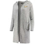 Women's Heathered Gray Purdue Boilermakers Cuddle Soft Duster Tri-Blend Hooded Cardigan