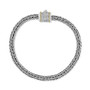 EFFY® Diamond Barrel Cluster Woven Link Bracelet (1/6 ct. t.w.) in Sterling Silver & 18k Gold