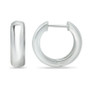Wide Polished Hoop Earrings in Sterling Silver, Created for Macy's