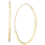 Threader Hoop Earrings in 14k Gold