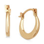 Children's Small Round Hoop Earrings in 14k Gold