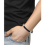 EFFY® Men's Leather Multi-Cord Statement Bracelet in Sterling Silver
