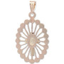 Cross Beaded Edge Pendant in 14k Two-Tone Gold, Created for Macy's