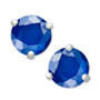 14k White Gold Earrings, Sapphire Stud (1-1/10 ct. t.w.)