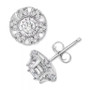Diamond Halo Stud Earrings (1/4 ct. t.w.) in 10k White or Yellow Gold