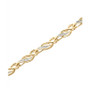 Diamond Link Bracelet (1/10 ct. t.w.) in 10k Gold