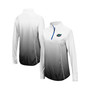 Women's Black Florida Gators Magic Ombre Quarter-Zip Raglan Jacket