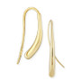 Fluid Teardrop Earrings Set in 14k White or Yellow Gold