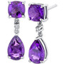 Amethyst (4-3/8 ct. t.w.) & Diamond Accent Drop Earrings in Sterling Silver