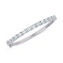 Aquamarine Bangle Bracelet (6-1/3 ct. t.w.) in Sterling Silver