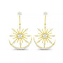 Dangling Earring in 14K Gold Plated or Sterling Silver