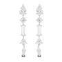 Multi Shape Dangling Earrings in Sterling Silver