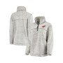 Women's Gray Arizona Coyotes Sherpa Quarter-Zip Jacket