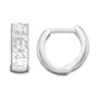 Textured Wide Huggie Hoop Earrings