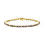 Chocolatier® Chocolate Diamond (3-3/8 ct. t.w.) & Vanilla Diamond (1/4 ct. t.w.) Link Bracelet in 14k Gold