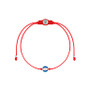 Super Guardian - Navy Enamel Evil Eye Red String Bracelet