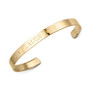 "Live Laugh Love" Bangle Bracelet in Sterling Silver or 14K Gold-Plated Sterling Silver