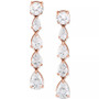 Cubic Zirconia Drop Earrings in Sterling Silver, Created for Macy's