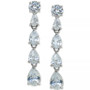 Cubic Zirconia Drop Earrings in Sterling Silver, Created for Macy's