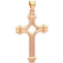 Double Row Polished Cross Ring in 14k Gold, Created for Macy's