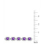 Amethyst (9-5/8 ct.t.w.) & White Topaz Tennis Bracelet in Sterling Silver