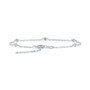 Diamond Bezel Station Bracelet (1/4 ct. t.w.) in 14k White Gold