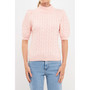 Women's Cable Knit Puff Sleeve Top