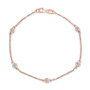 EFFY® Diamond Bezel Link Bracelet (1/2 ct. t.w.) in 14k Rose Gold