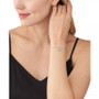 Pave Lock Delicate Line Bracelet