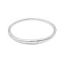 Sterling Silver and Cubic Zirconia Bangle Bracelet