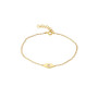 14K Gold Diamond Evil Eye Bracelet