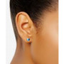 Cubic Zirconia & Enamel Heart Stud Earrings in Sterling Silver, Created for Macy's
