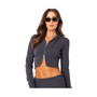 Women's Knitted Hooded Cardigan With Zipper