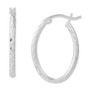 Textured Oval Medium Hoop Earrings 35mm, Created for Macy's