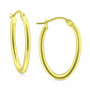 Polished Oval Small Hoop Earrings, 20mm, Created for Macy's