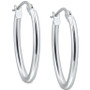 Polished Oval Small Hoop Earrings, 20mm, Created for Macy's