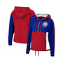 Women's Royal, Red Chicago Cubs Half-Zip Windbreaker Jacket