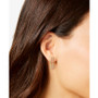 Cubic Zirconia Safety Pin Drop Earrings in 14k Gold Sterling Silver, Created for Macy's