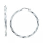 Twist Hoop Earrings in Sterling Silver, Created for Macy's