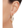 Square Edge Hoop Earrings (40mm) in 14k Gold
